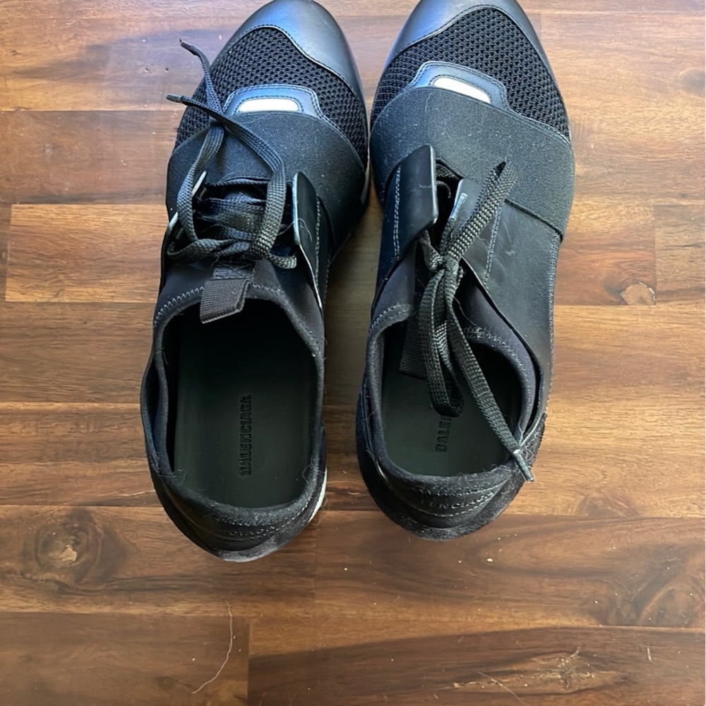 Balenciaga Black Sneakers with Modern Design